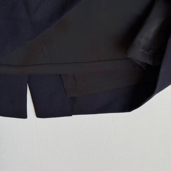 J Crew 365 Italian Wool Office Siren Skirt Sz 00 Navy Blue Professional Career - Picture 11 of 16